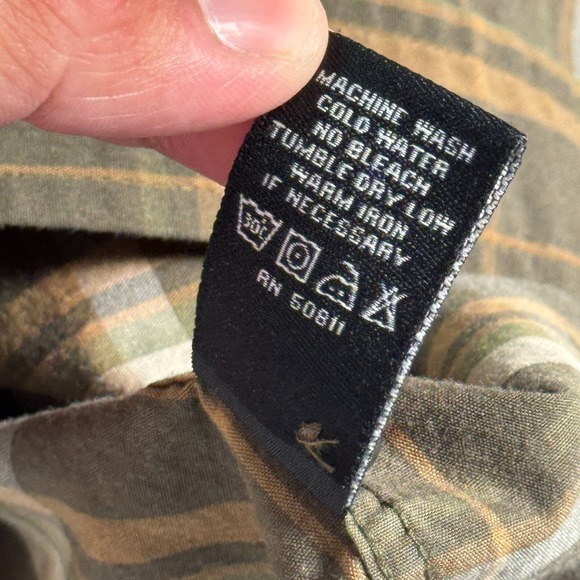 Vintage Anchor Blue Button Up Shirt Mens 2XL Green Plaid Stripes Comfort Y2K - Picture 10 of 11